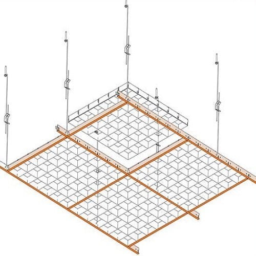 petek tavan T15 kurulum şeması